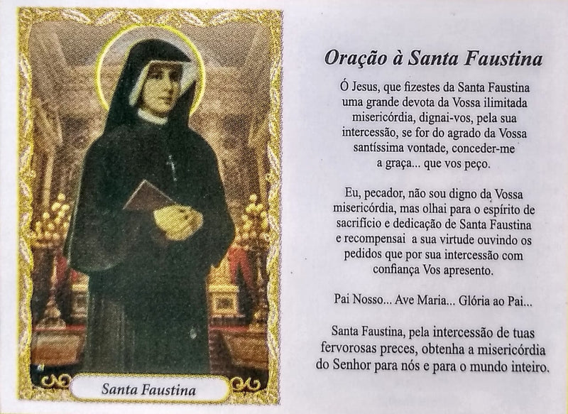 SANTA FAUSTINA - PACOTE C/ 100 SANTINHOS DE PAPEL