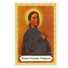 SANTA GEMMA GALGANI - PACOTE C/ 100 SANTINHOS DE PAPEL