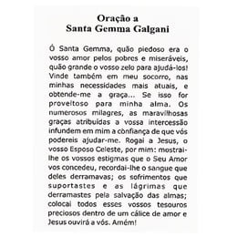 SANTA GEMMA GALGANI - PACOTE C/ 100 SANTINHOS DE PAPEL