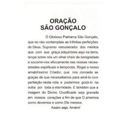 SÃO GONÇALO - PACOTE C/ 100 SANTINHOS DE PAPEL