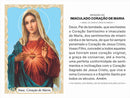 IMACULADO CORAÇÃO DE MARIA - PACOTE C/ 100 SANTINHOS DE PAPEL