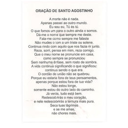 SANTO AGOSTINHO - PACOTE C/ 100 SANTINHOS DE PAPEL