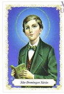 SÃO DOMINGOS SÁVIO - PACOTE C/ 100 SANTINHOS DE PAPEL