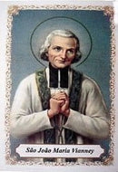 SÃO JOÃO MARIA VIANNEY - PACOTE C/ 100 SANTINHOS DE PAPEL