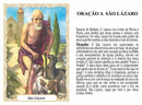 SÃO LÁZARO - PACOTE C/ 100 SANTINHOS DE PAPEL